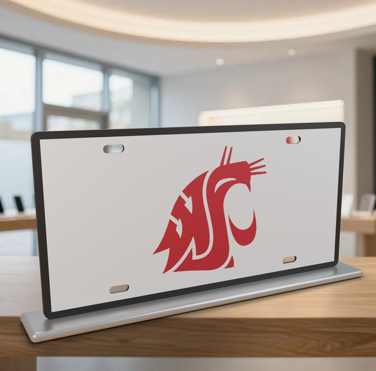 Washington State Cougars WSU License Plate Car Tag 12x6 Front