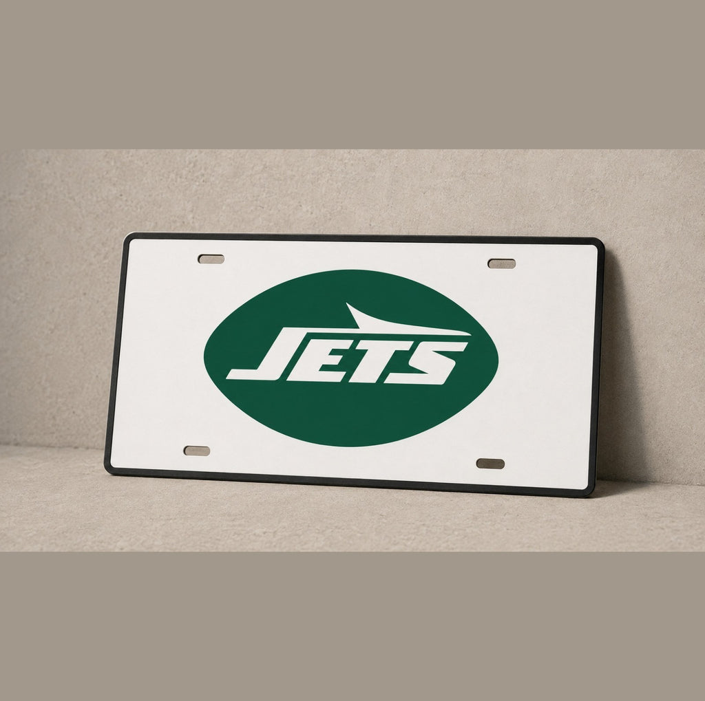 New York Jets Football License Plate Car Tag 12x6 Front Novelty Vanity