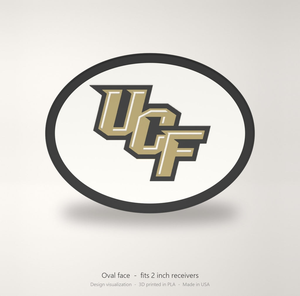 UCF Knights Oval Trailer Hitch Cover 2 Inch Receiver