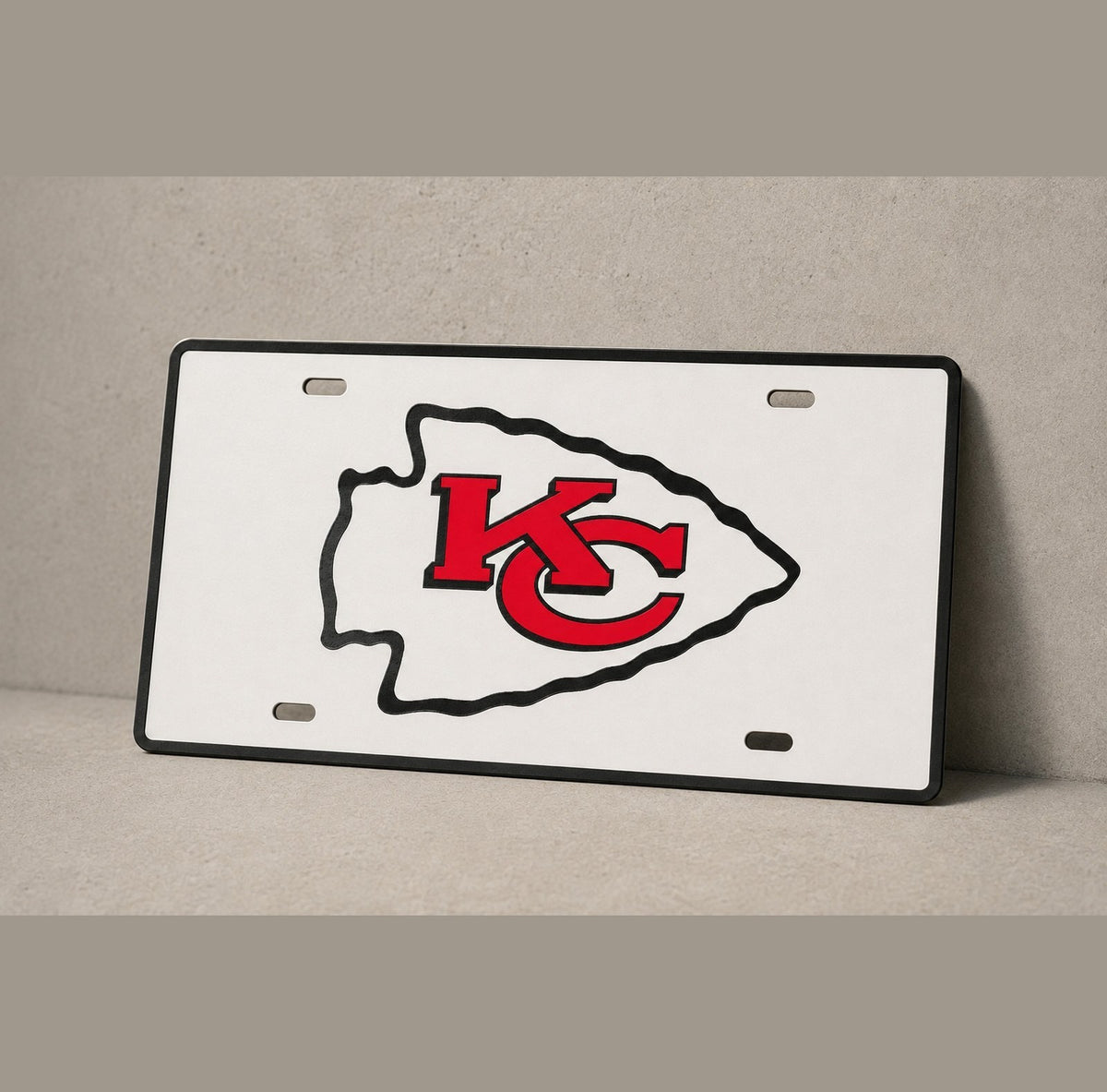 Kansas City Chiefs Football License Plate Car Tag 12x6 Front Novelty Vanity