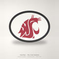 Washington State Cougars WSU Oval Trailer Hitch Cover 2 Inch Receiver