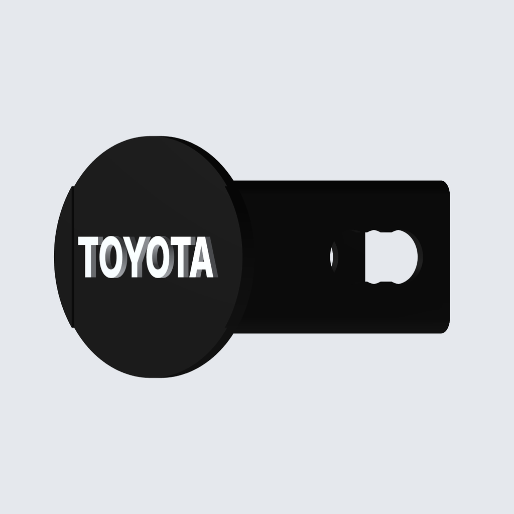 Toyota oval trailer hitch cover view 5