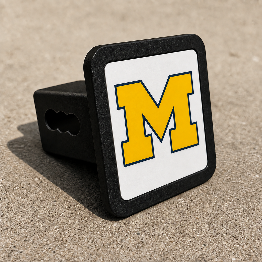 Michigan Wolverines Trailer Hitch Cover 2 Inch Receiver