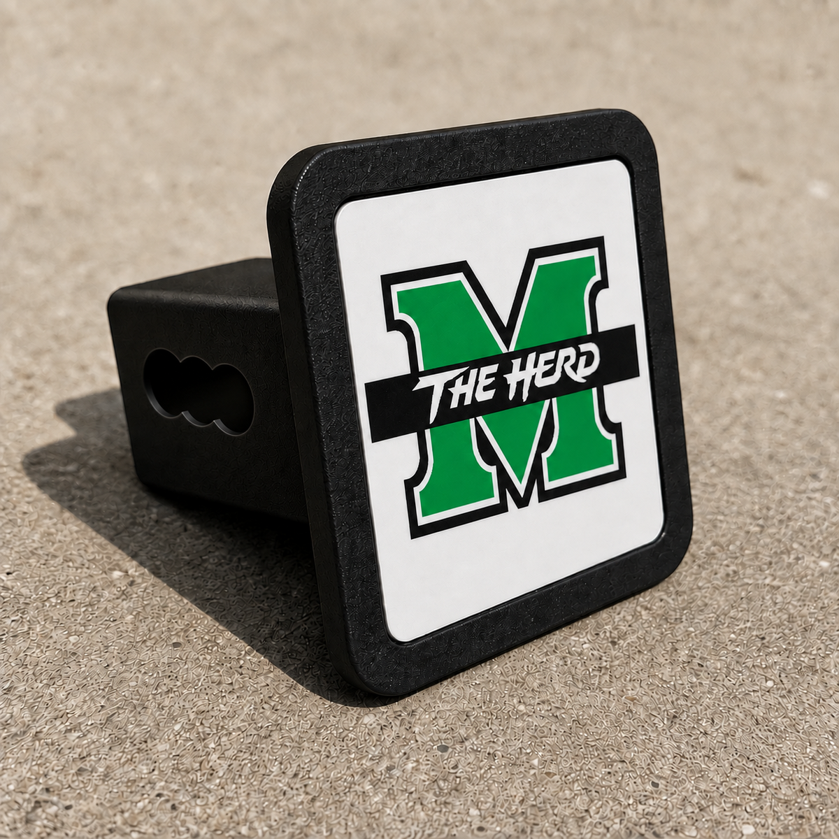 Marshall Thundering Herd Trailer Hitch Cover 2 Inch Receiver