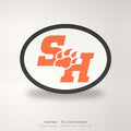 Sam Houston Bearkats Oval Trailer Hitch Cover 2 Inch Receiver