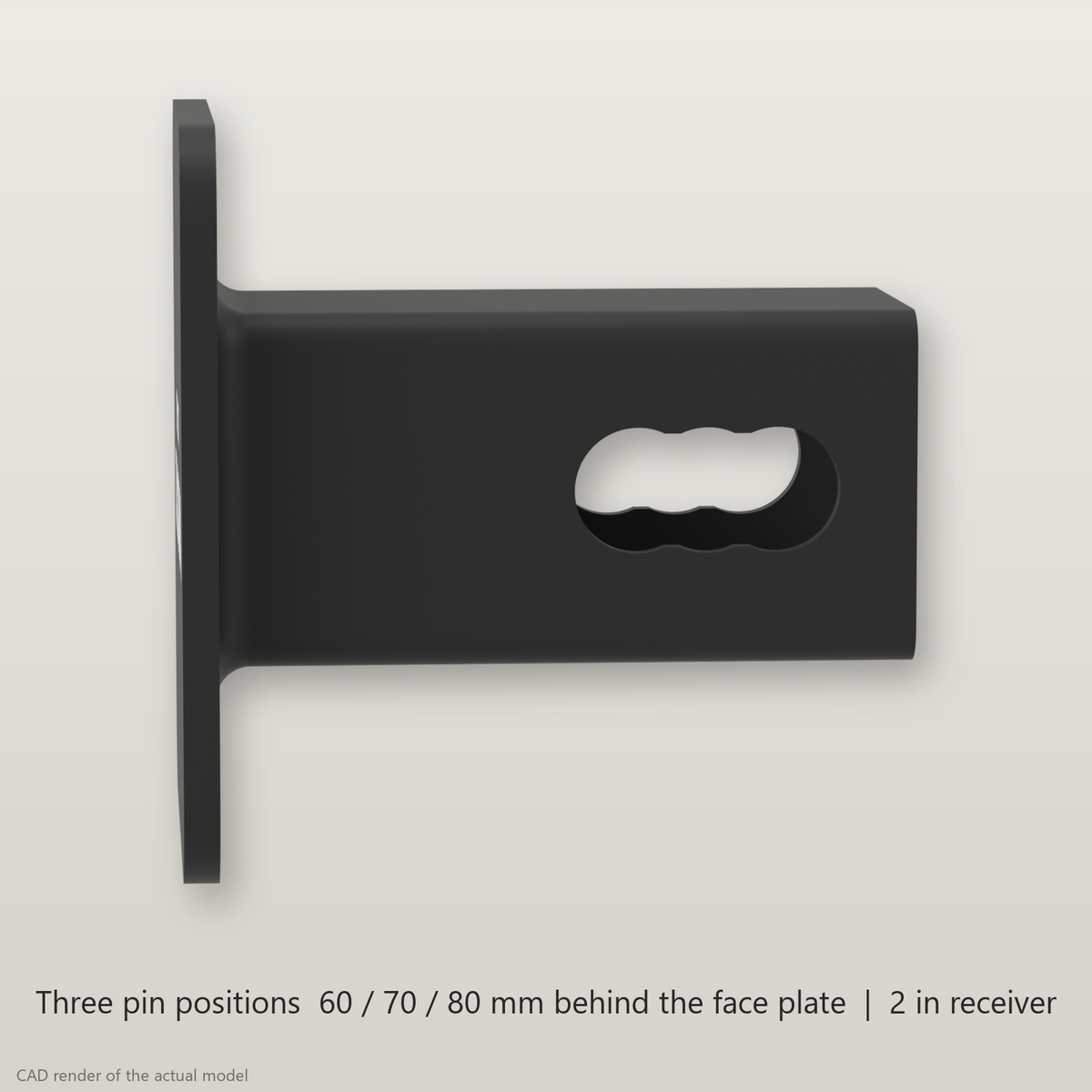 Toyota Tacoma Trailer Hitch Cover 2 Inch Receiver Plug Black White or Blackout - product illustration
