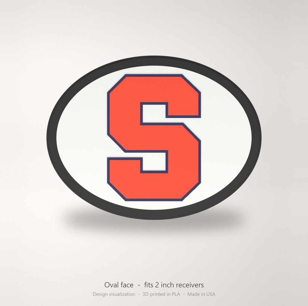 Syracuse Orange Oval Trailer Hitch Cover 2 Inch Receiver