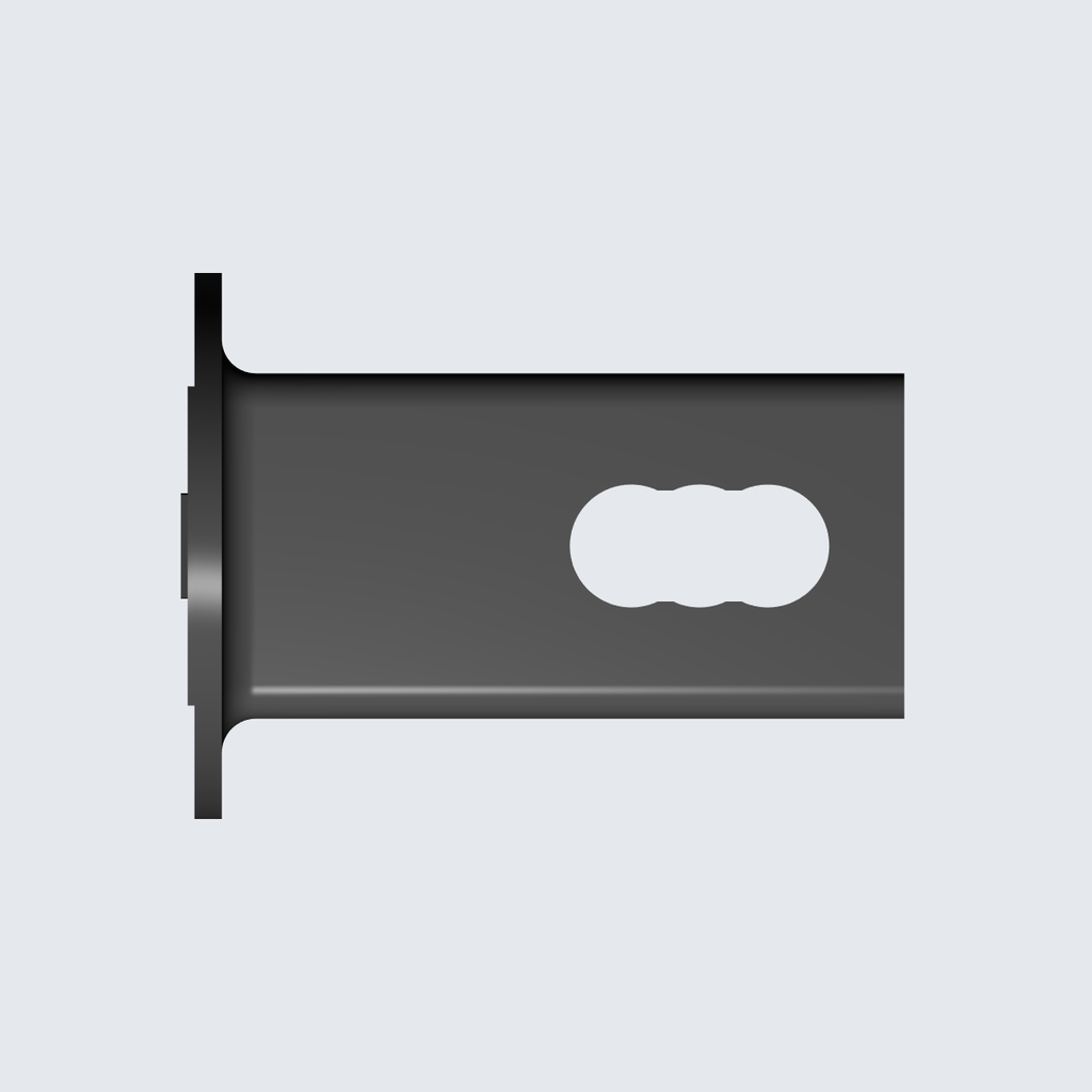 Honda oval trailer hitch cover view 3
