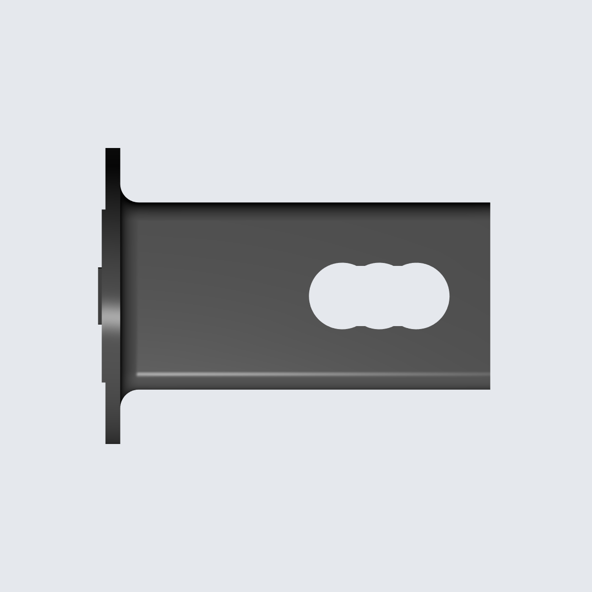 Honda oval trailer hitch cover view 3