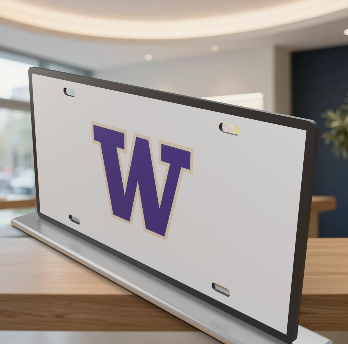 Washington Huskies College Football License Plate Car Tag 12x6 Front Novelty