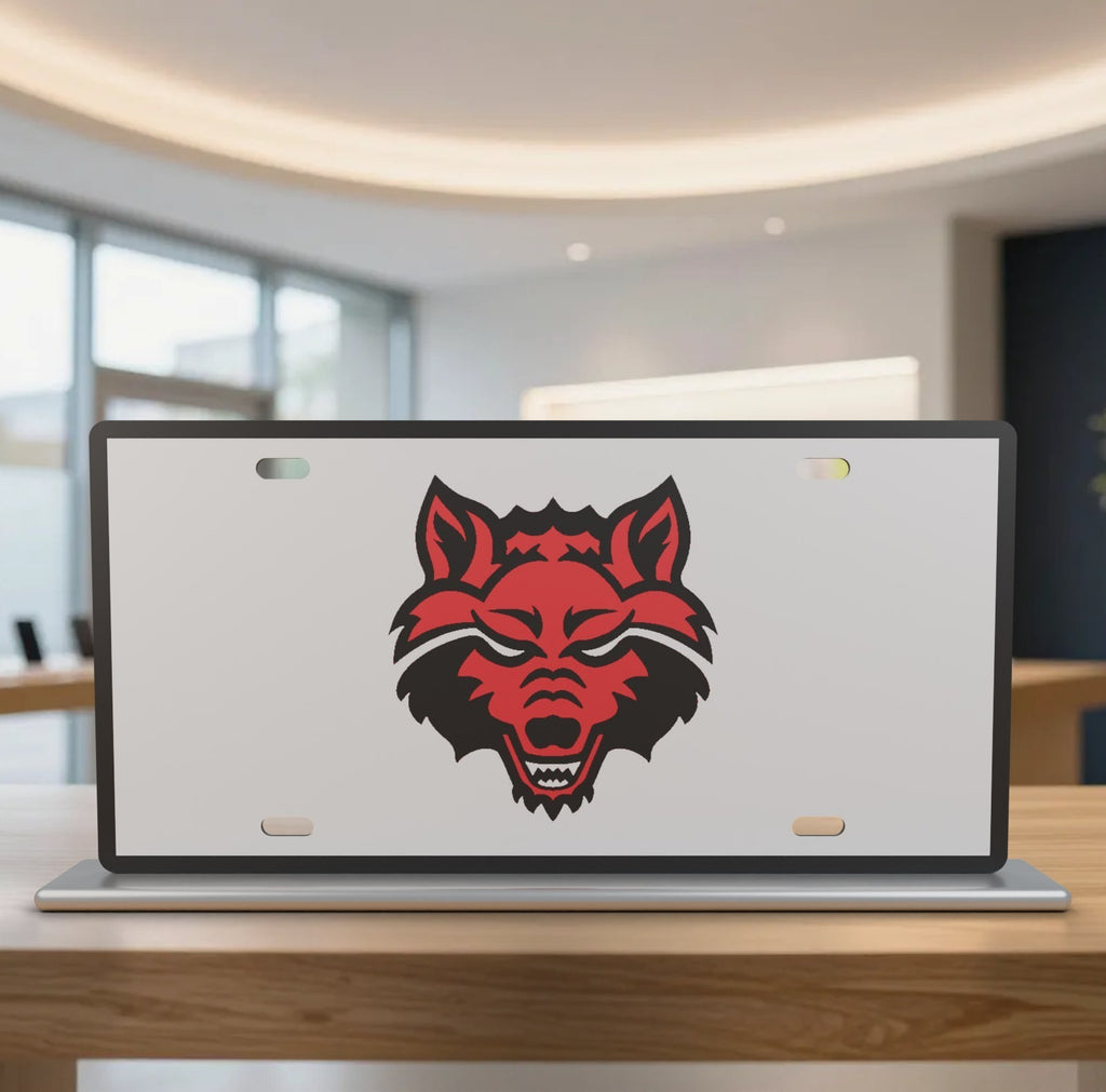 Arkansas State Red Wolves College Football License Plate Car Tag 12x6 Front