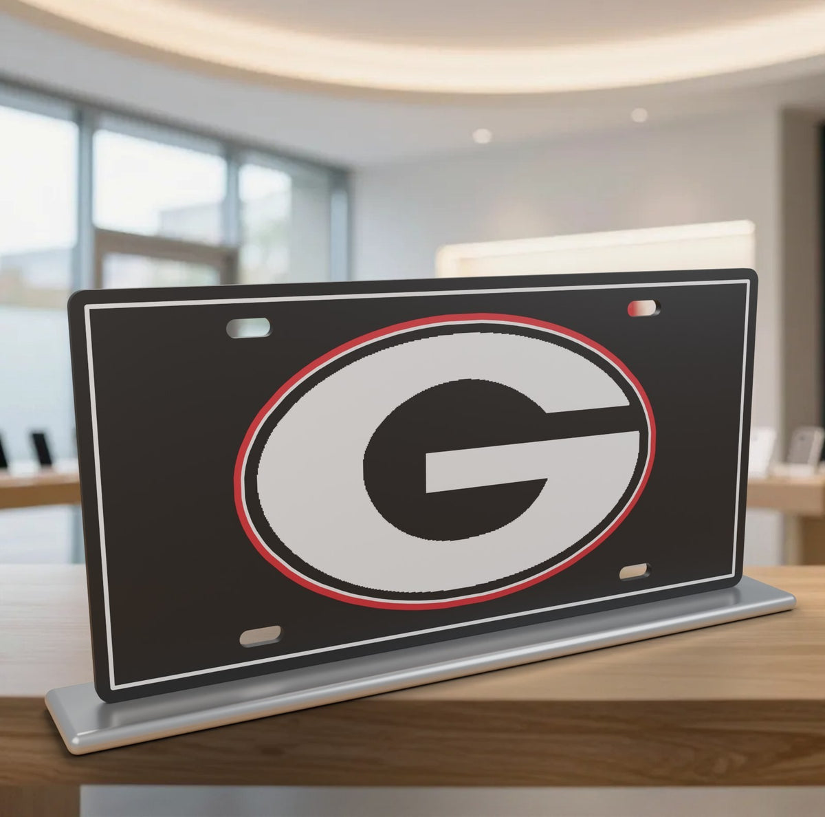 UGA Georgia Bulldogs Dawgs G Football License Plate Car Tag 12x6 Front Novelty