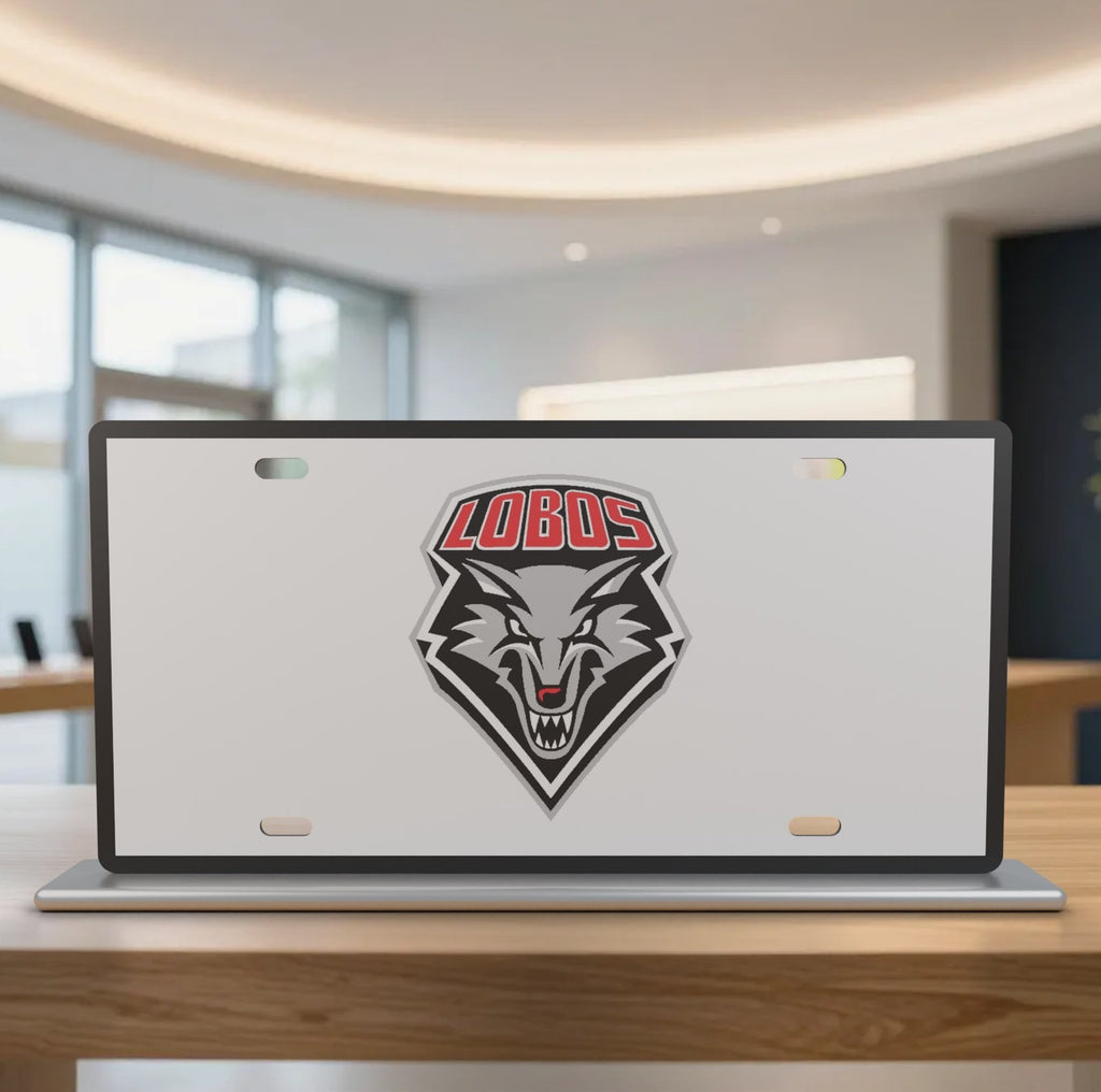 New Mexico Lobos UNM License Plate Car Tag 12x6 Front