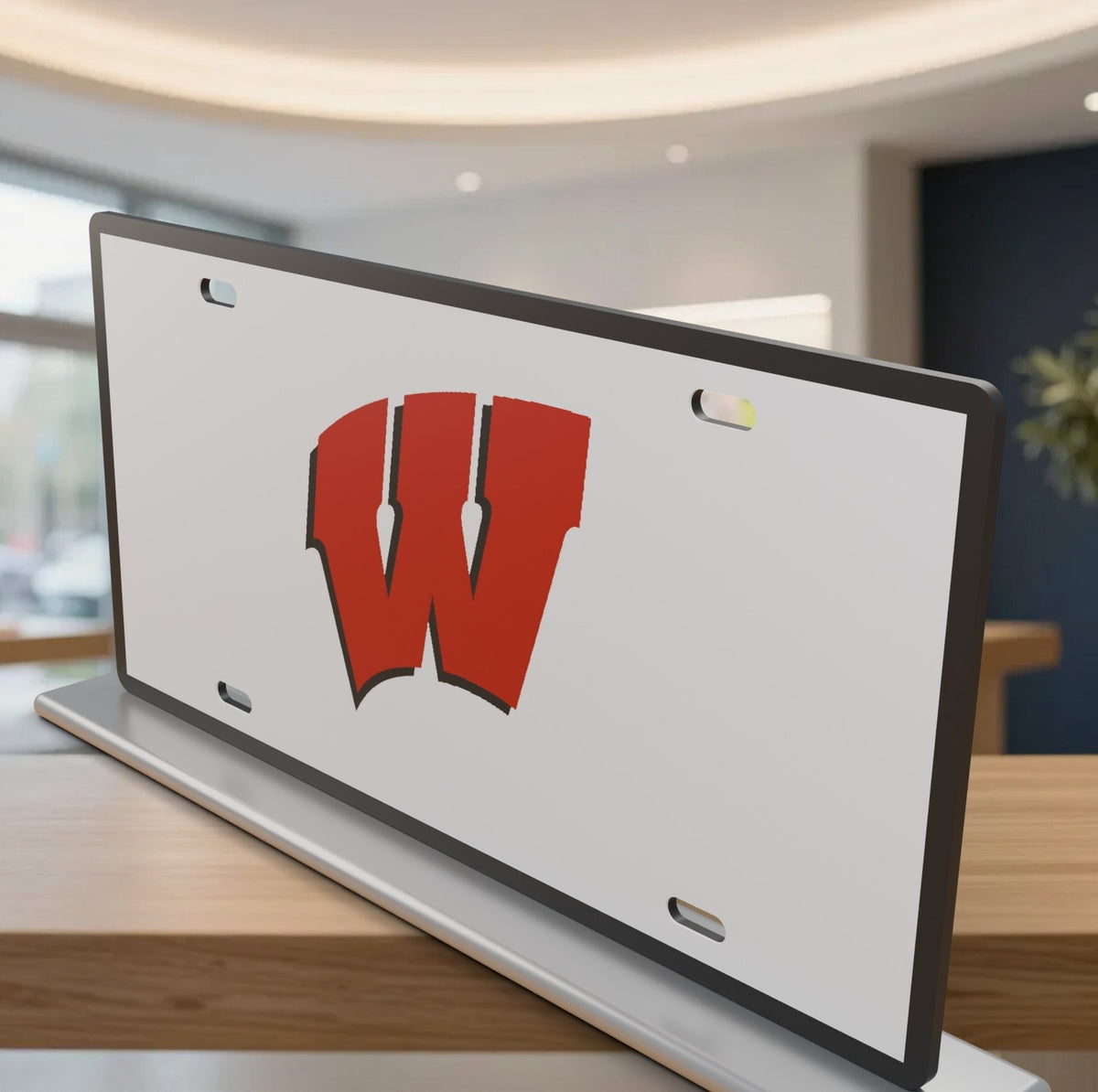 Wisconsin Badgers College Football License Plate Car Tag 12x6 Front Novelty