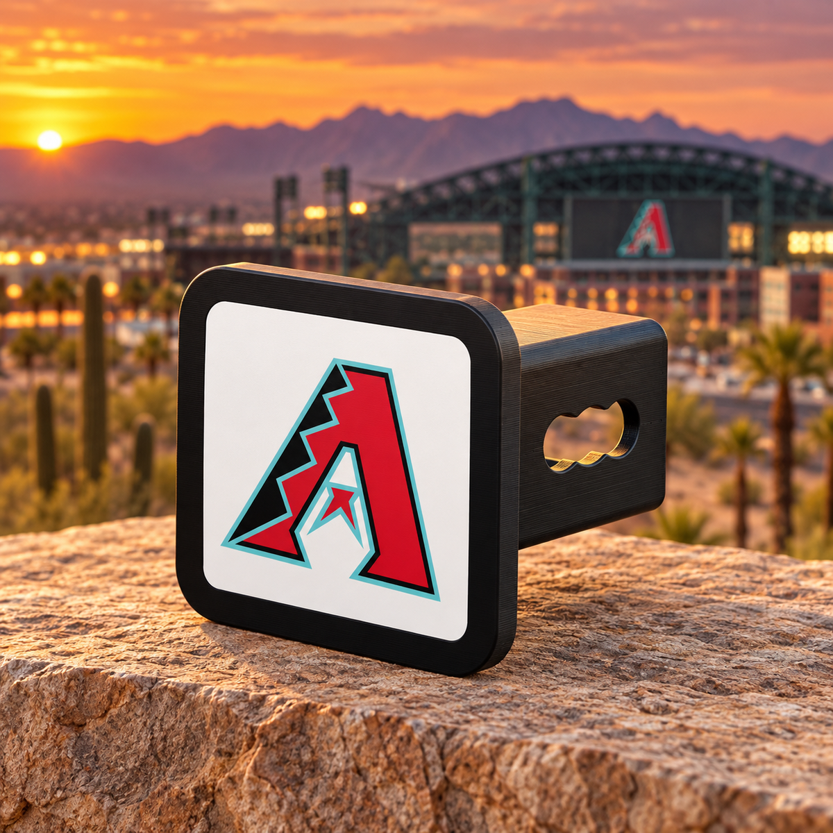 Arizona Diamondbacks MLB Baseball Trailer Hitch Cover 2 Inch Receiver