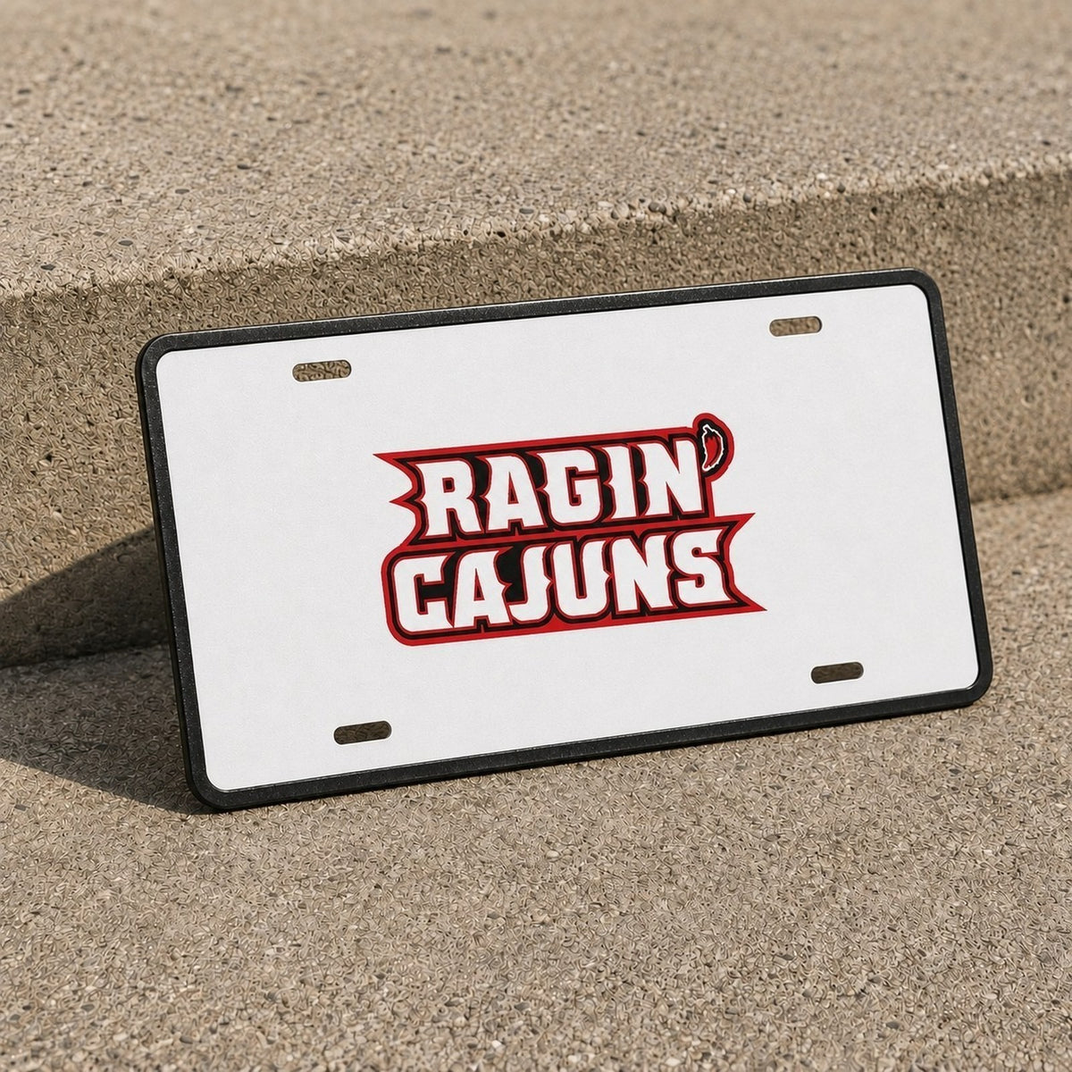 Louisiana Ragin' Cajuns College Football License Plate Car Tag 12x6 Front