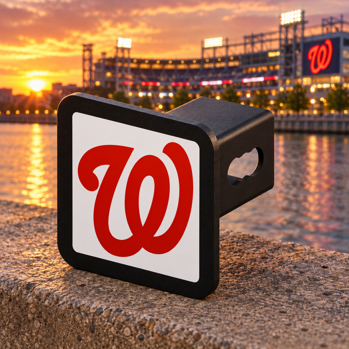 Washington Nationals MLB Baseball Trailer Hitch Cover 2 Inch Receiver
