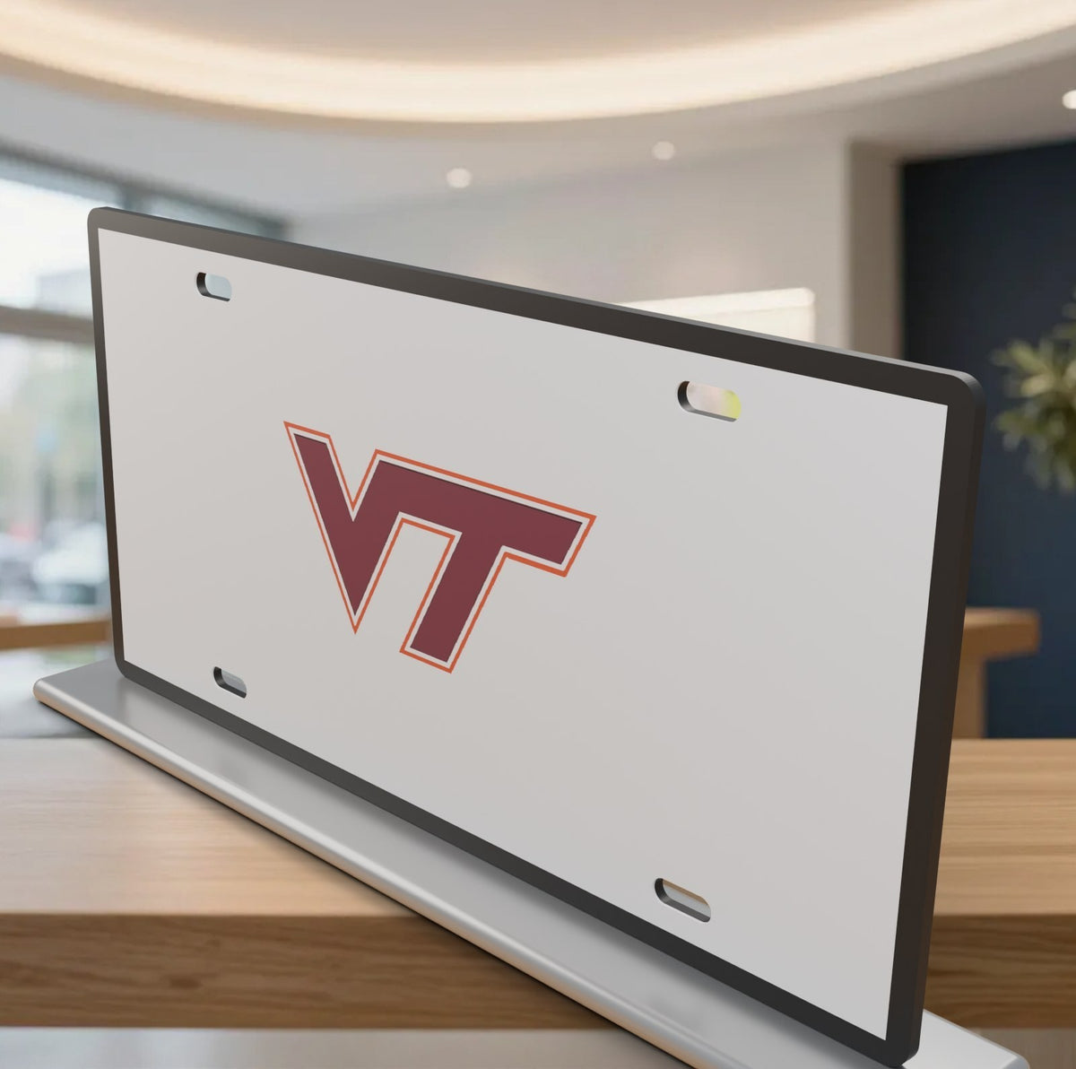 Virginia Tech Hokies VT License Plate Car Tag 12x6 Front