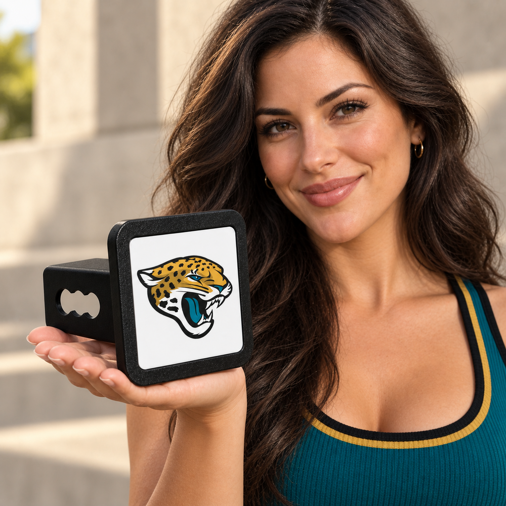 Jacksonville Jaguars NFL Trailer Hitch Cover 2 Inch Receiver