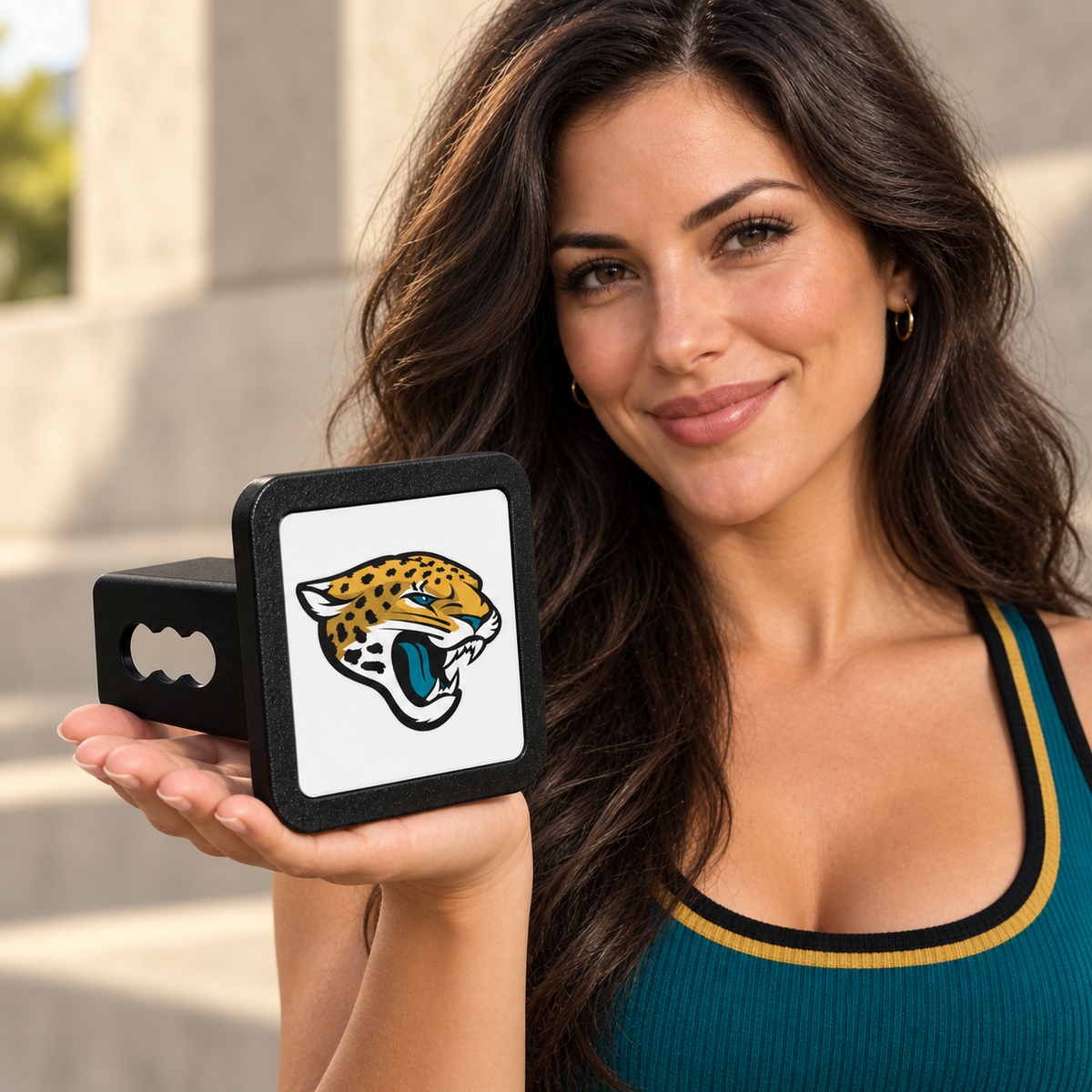 Jacksonville Jaguars NFL Trailer Hitch Cover 2 Inch Receiver