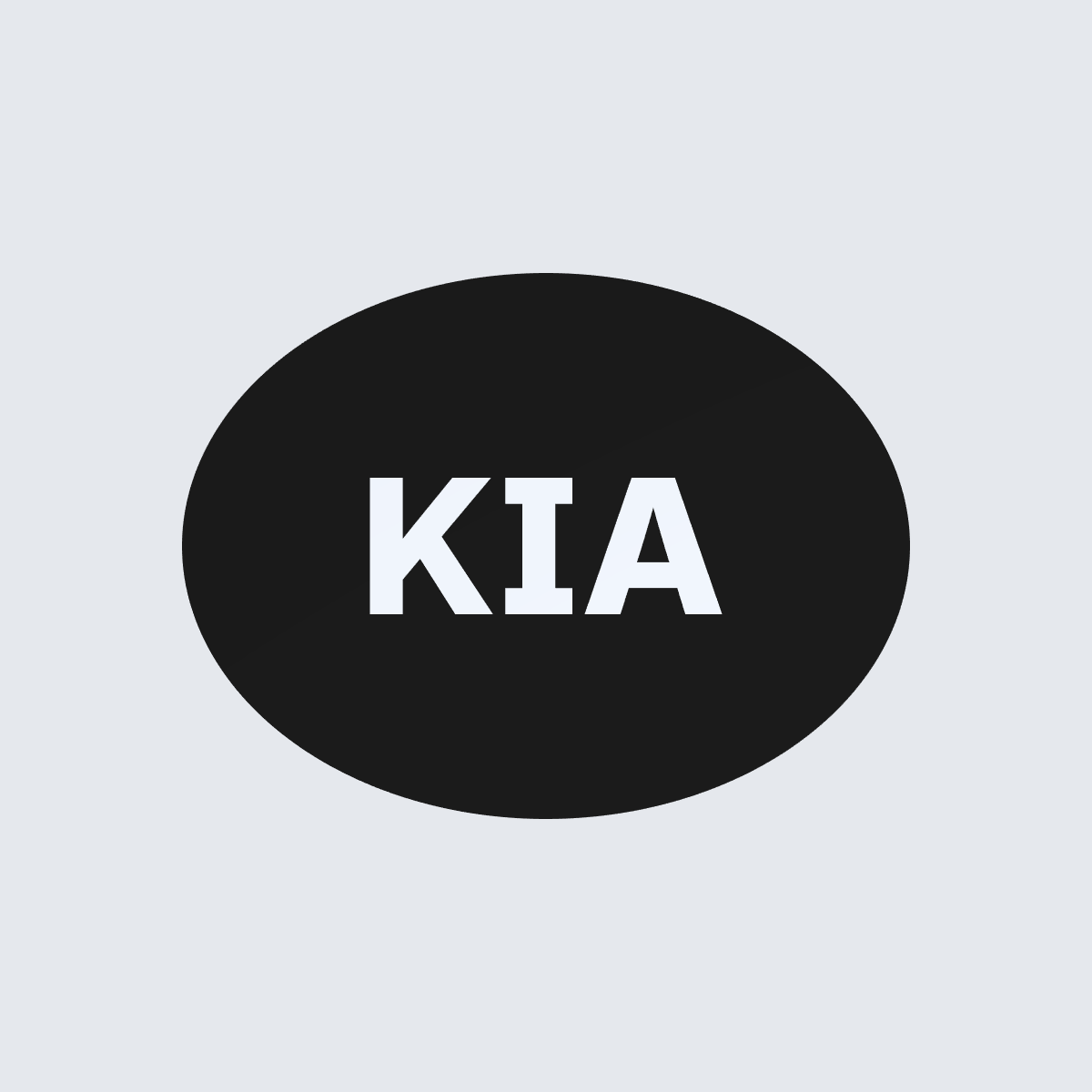 Kia oval trailer hitch cover view 8
