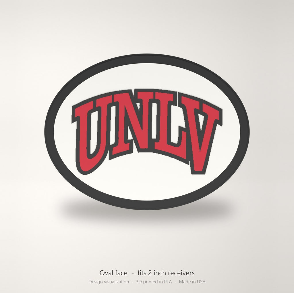 UNLV Rebels Oval Trailer Hitch Cover 2 Inch Receiver