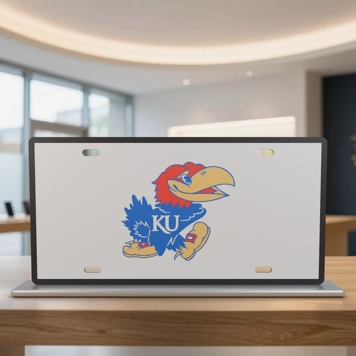 Kansas Jayhawks KU License Plate Car Tag 12x6 Front