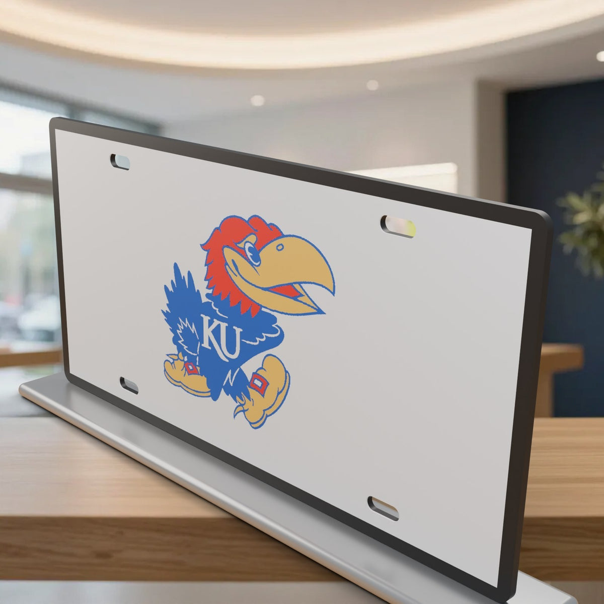 Kansas Jayhawks KU License Plate Car Tag 12x6 Front