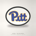 Pittsburgh Panthers Pitt Oval Trailer Hitch Cover 2 Inch Receiver