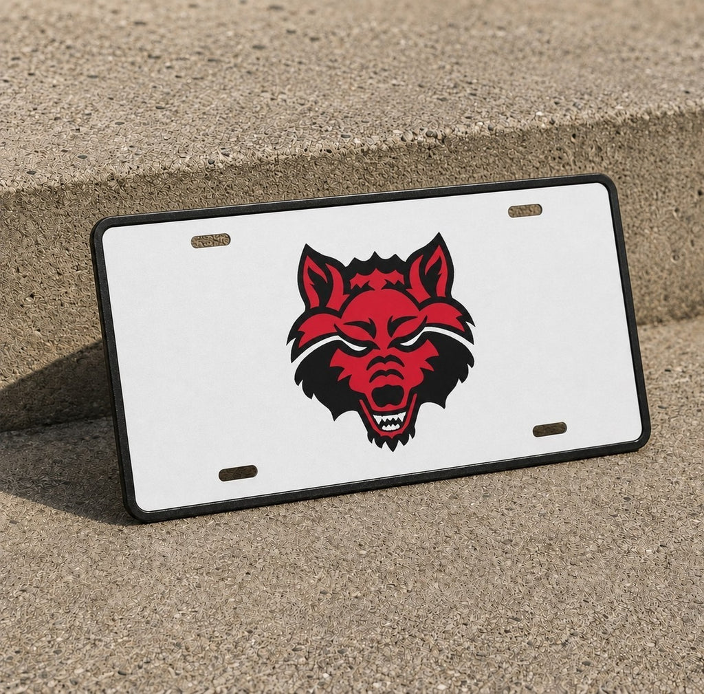 Arkansas State Red Wolves College Football License Plate Car Tag 12x6 Front