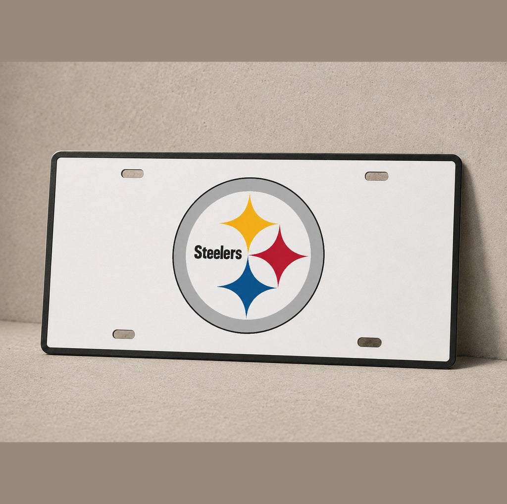 Pittsburgh Steelers Football License Plate Car Tag 12x6 Front Novelty Vanity