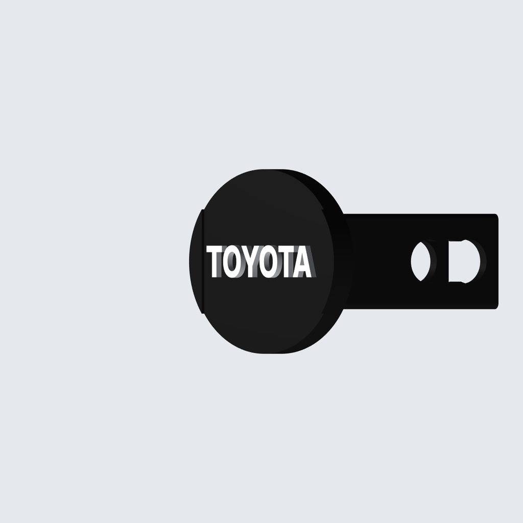 Toyota oval trailer hitch cover view 11