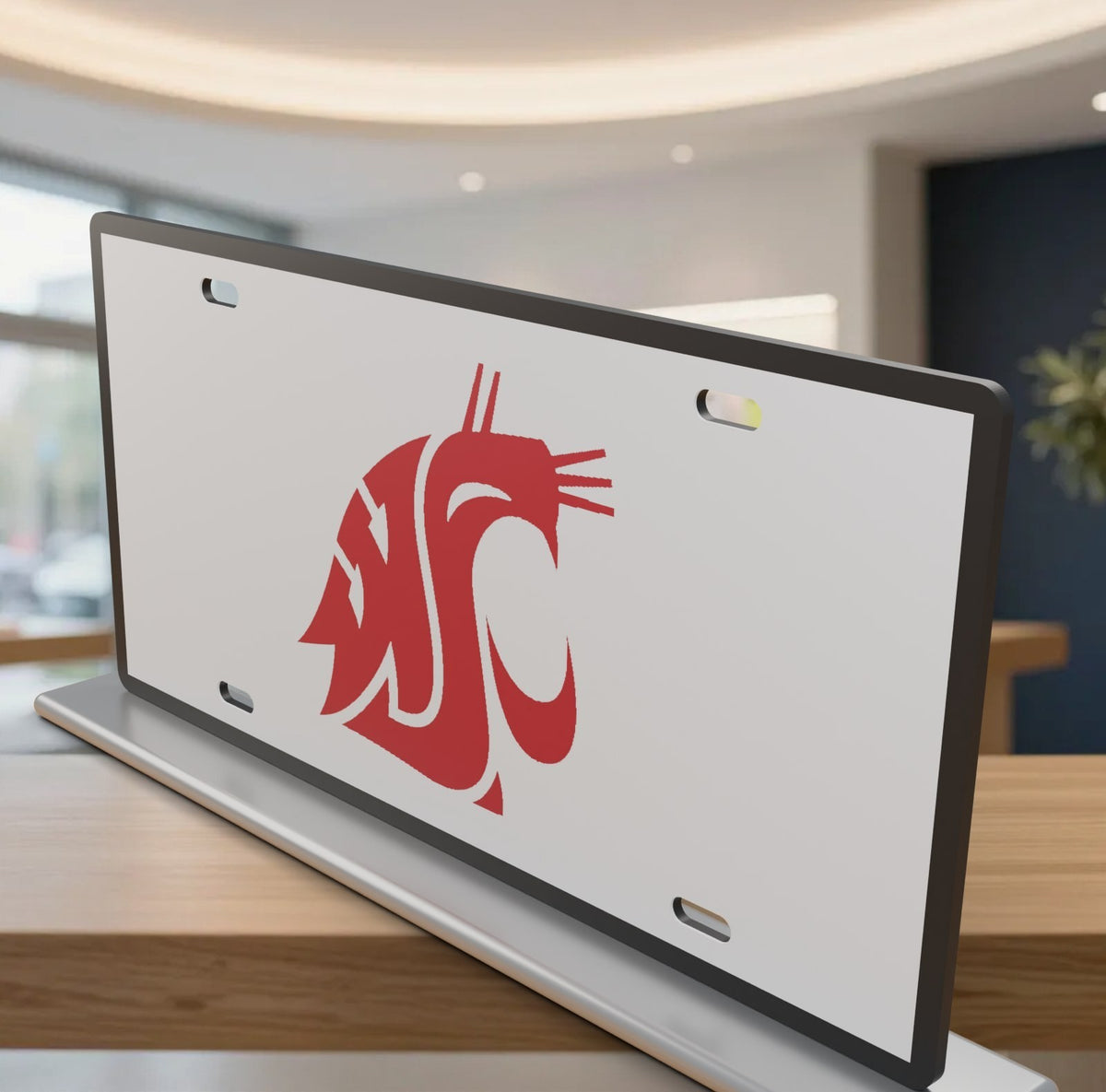 Washington State Cougars WSU License Plate Car Tag 12x6 Front