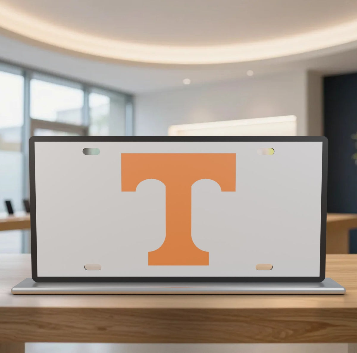 Tennessee Vols License Plate Volunteers 12x6 Front Car Tag White Black Rim