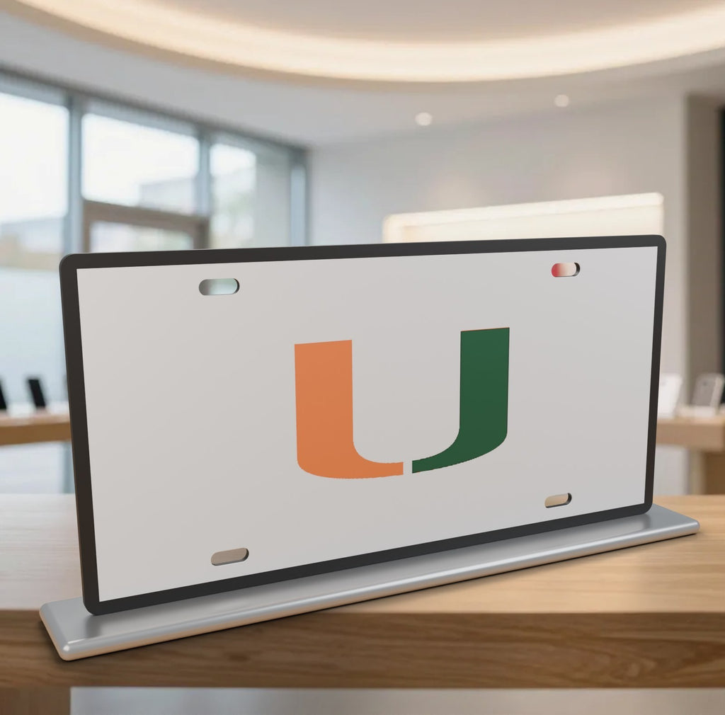 Miami Hurricanes Canes License Plate Car Tag 12x6 Front