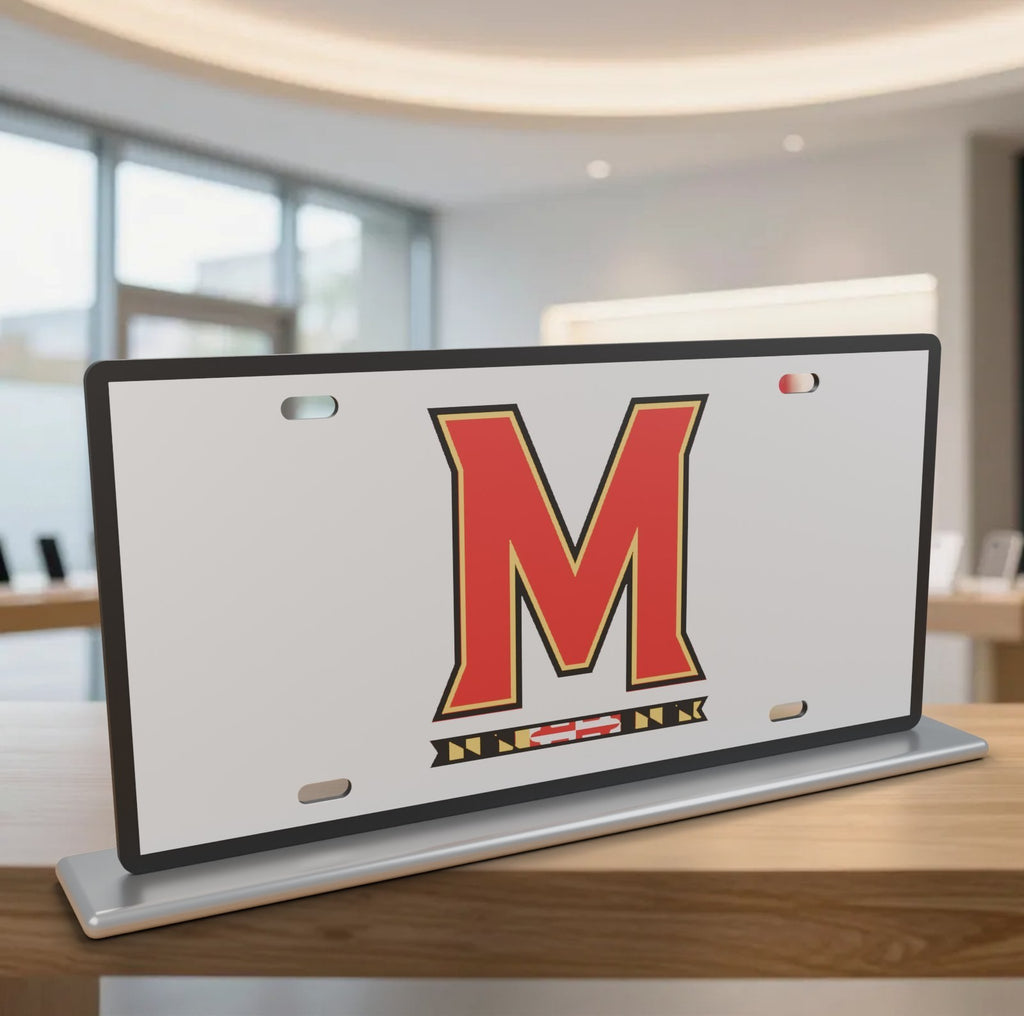 Maryland Terrapins Terps License Plate Car Tag 12x6 Front