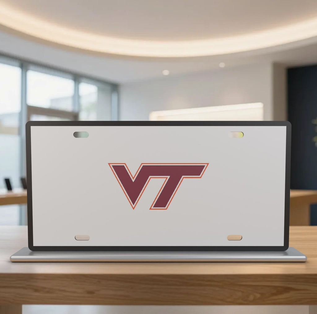 Virginia Tech Hokies VT License Plate Car Tag 12x6 Front