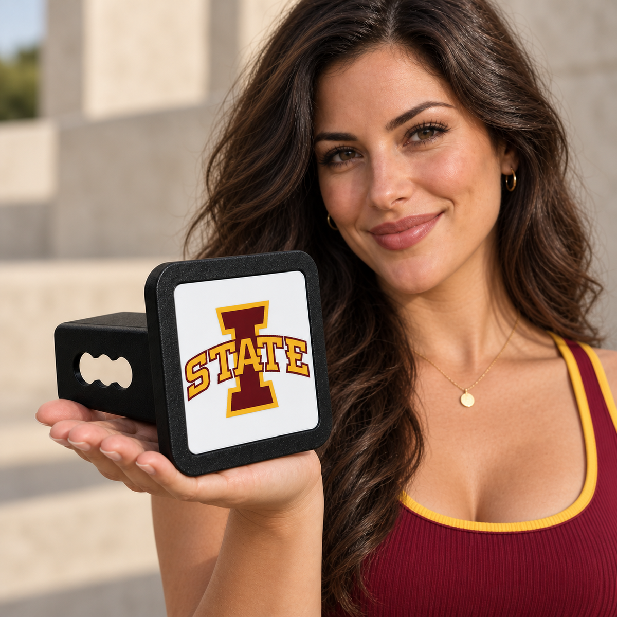 Iowa State Cyclones Trailer Hitch Cover 2 Inch Receiver