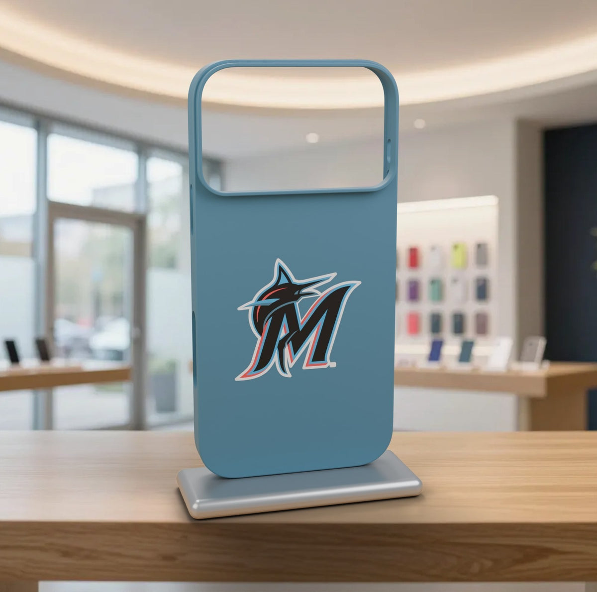 Miami Marlins Phone Case for iPhone 17 Pro Max Samsung Galaxy S26 Cover Slim