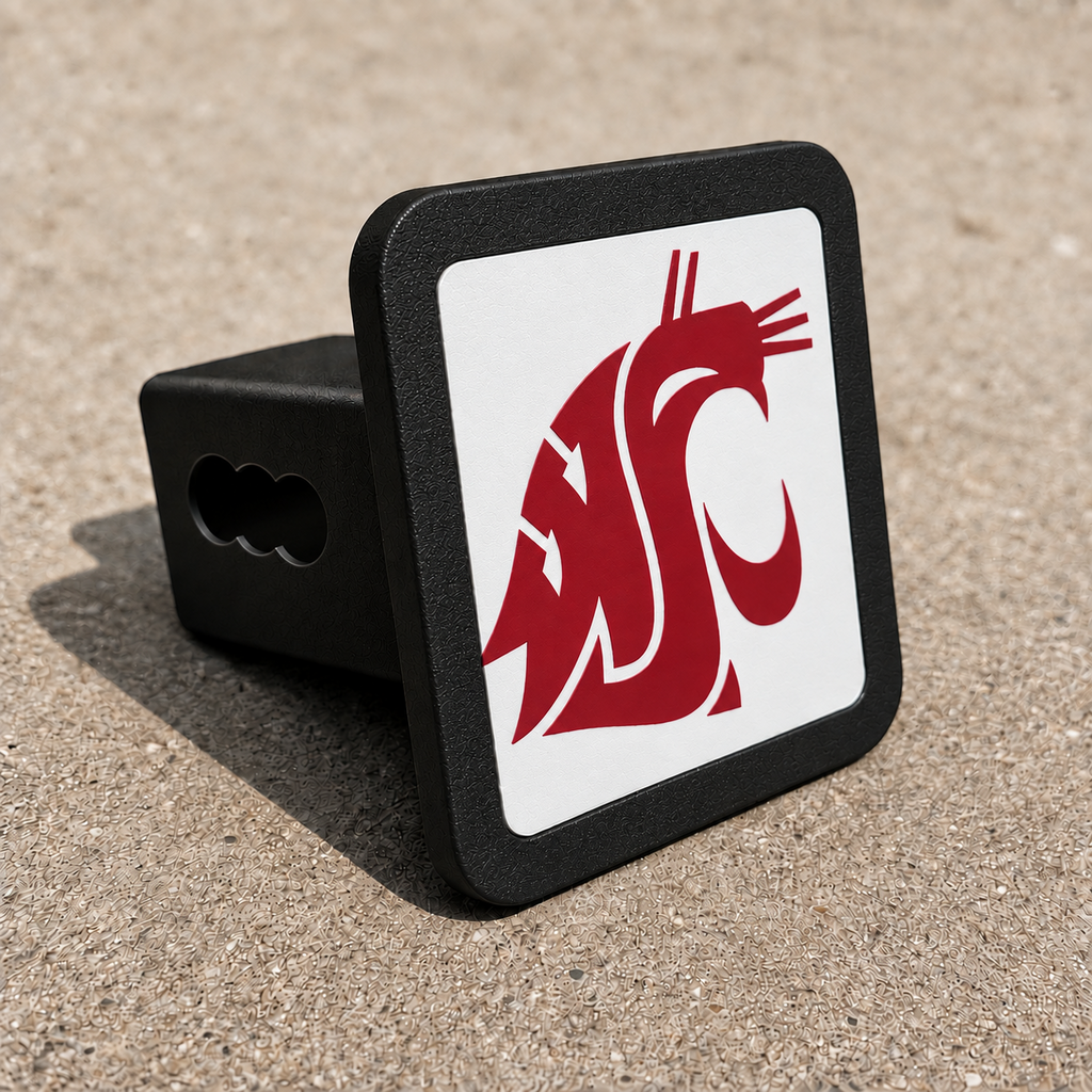 Washington State Cougars WSU Trailer Hitch Cover 2 Inch Receiver
