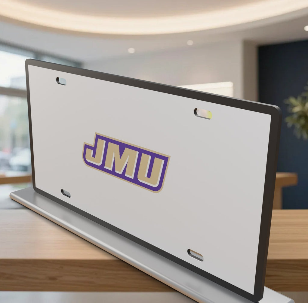 James Madison Dukes JMU License Plate Car Tag 12x6 Front