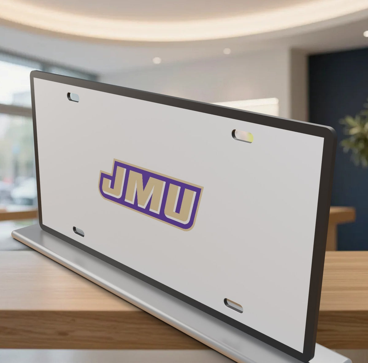James Madison Dukes JMU License Plate Car Tag 12x6 Front