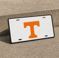 Tennessee Vols License Plate Volunteers 12x6 Front Car Tag White Black Rim