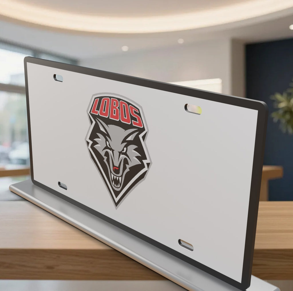New Mexico Lobos UNM License Plate Car Tag 12x6 Front