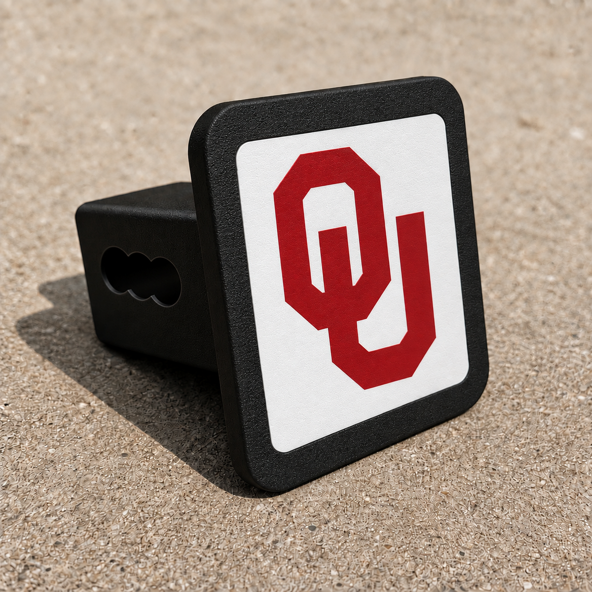 Oklahoma Sooners OU Trailer Hitch Cover 2 Inch Receiver