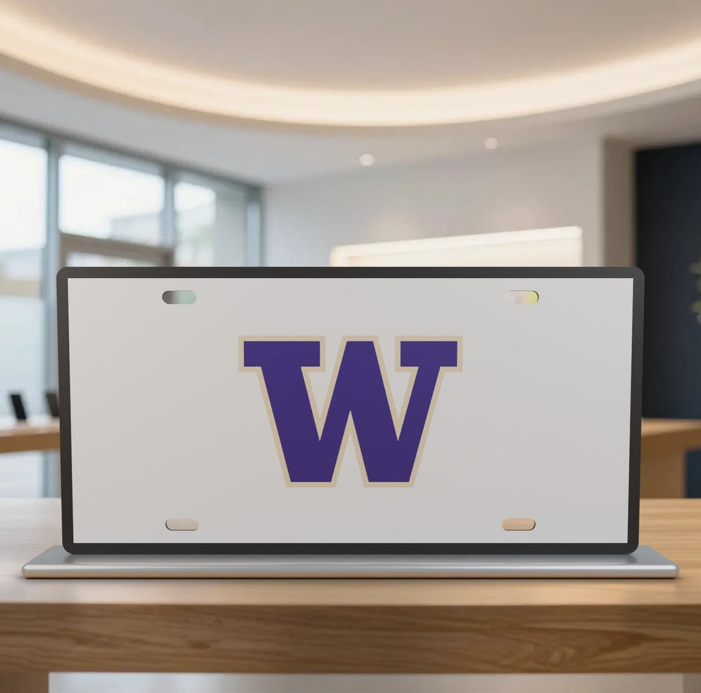 Washington Huskies College Football License Plate Car Tag 12x6 Front Novelty
