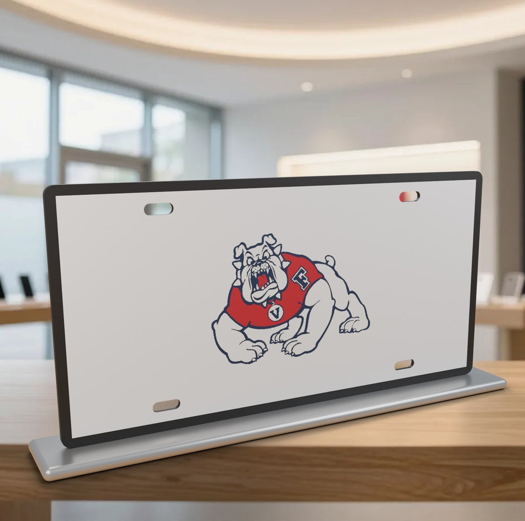 Fresno State Bulldogs College Football License Plate Car Tag 12x6 Front Novelty