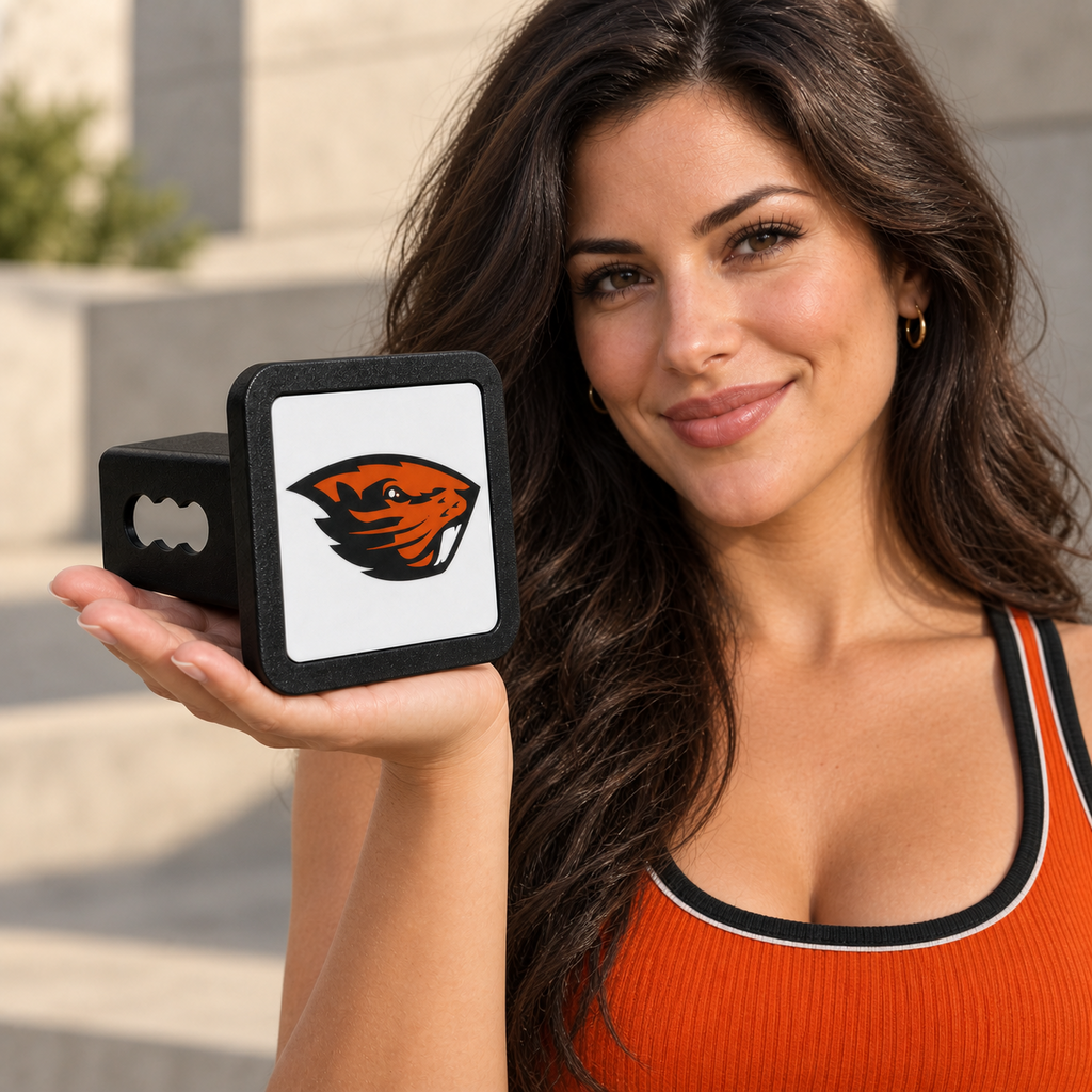 Oregon State Beavers Trailer Hitch Cover 2 Inch Receiver