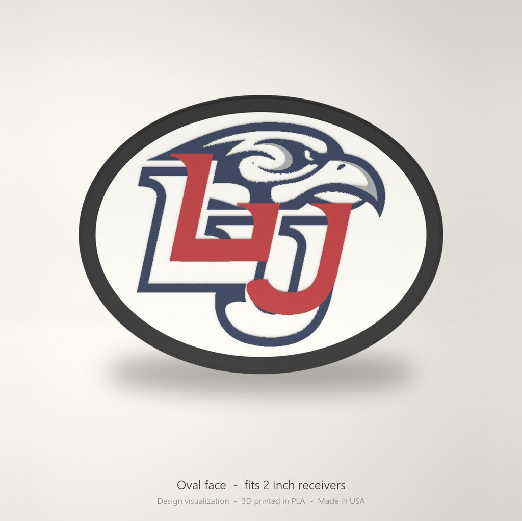 Liberty Flames Oval Trailer Hitch Cover 2 Inch Receiver Round