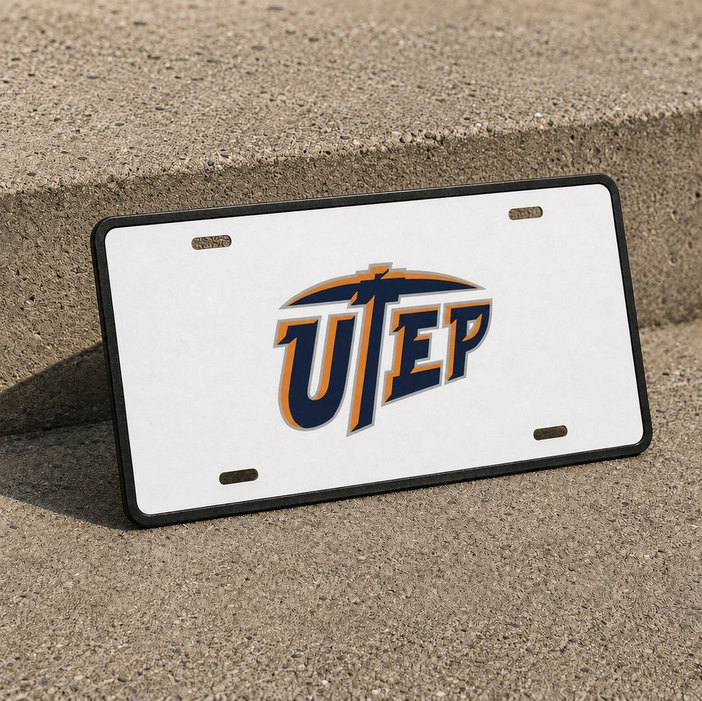 UTEP Miners College Football License Plate Car Tag 12x6 Front Novelty Vanity